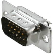 A-Hds 15 Ll/Z High-Density D-Sub Connector, 15-Poles, Male, Solder Cups 
 - 1