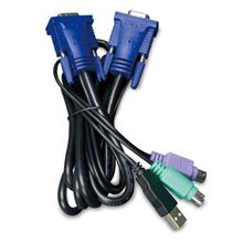 Pl-Kvm-Kc1-1.8 Usb Kvm Kablosu, Entegre Ps2 ≪-≫ Usb Çevirici, 1.8 Metre≪Br≫
1.8M Usb Kvm Cable With Built-İn Ps2 To Usb Converter