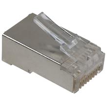 A-Mo 8/8 Srs Modüler Fiş, Cat. 5E, Rj45, 8P8C, Zırhlı (Shielded), Yuvarlak Kablo Tipi, Altın Kaplama Kalınlığı 0,6?