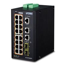 Pl-Igs-20160Hpt Endüstriyel Tip Yönetilebilir Ethernet Switch (Industrial Managed Ethernet Switch)≪Br≫
16-Port 10/100/1000Base-Tx Ieee 802.3At/Af Poe+ Injector (Port Başına 30.8 Watt) (Poe Güç Bütçesi Maks. 320 Watt)≪Br≫
2-Port 10/100/