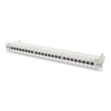 Dn-91624S-Ea Digitus 19 Inch 24 Port Cat-6A Ea Sınıfı Ftp Patch Panel, Zırhlı, 1U, Tozdan Korumak İçin Kapaklı, 8P8C, Gri Ral 7035 Renk