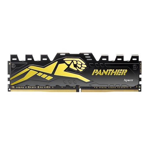 Apacer Panther Black-Gold 16GB (1x16GB) 3200Mhz CL16 DDR4 Gaming Ram (AH4U16G32C28Y7GAA-1)