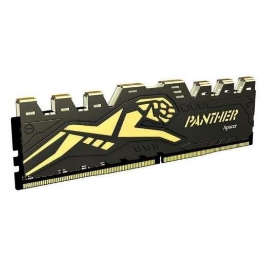 Apacer Panther Black-Gold 16GB (1x16GB) 3200Mhz CL16 DDR4 Gaming Ram (AH4U16G32C28Y7GAA-1)