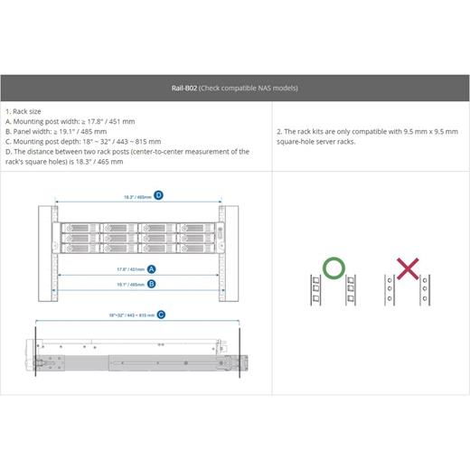 QNAP RAİL GENİŞLEME ÜNİTESİ (B02)