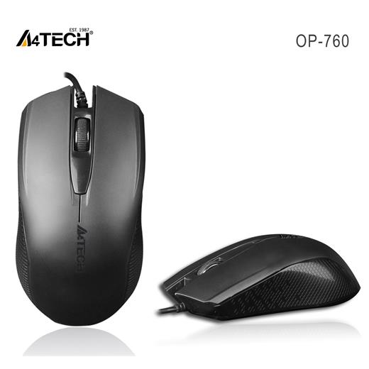 A4 TECH OP-760 USB SİYAH V-TRACK 1000 DPI MOUSE