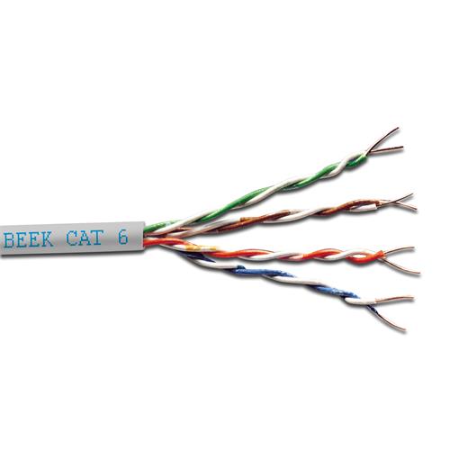 Bc-500-Uu6-Hf Beek Category 6 (Cat. 6) U-Utp Data Kablosu≪Br≫
4X2X23 Awg≪Br≫
Lszh (Low Smoke Zero Halogen)≪Br≫
Gri Renk≪Br≫
500 Metrelik Rulolarda