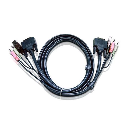 Aten-2L-7D03Uı Usb Dvı-I Single Link Kvm Kablosu, 3 Metre