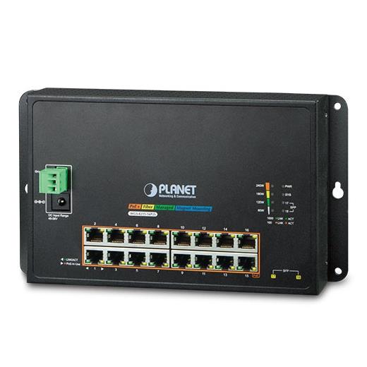 Pl-Wgs-4215-16P2S Endüstriyel Duvar Tip L2 Yönetilebilir Switch (Industrial 16-Port 10/100/1000T 802.3At Poe + 2-Port 100/1000X Sfp Wall-Mounted Managed Switch)≪Br≫
16-Port 10/100/1000Base-T Ieee 802.3At/Af Poe+ Injector Port (Port Başına 36 