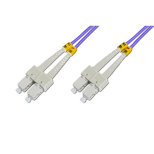 Bc-Fo-5Scsc-01/4 Beek Sc - Sc Fiber Optik Patch Kablo, Multimode Om 4 50/125 Duplex, 3.0Mm, Lszh, 1 Metre 