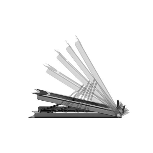 Assmann - DA-90368 Katlanabilir Çelik Dizüstü Bilgisayar/Tablet Standı Foldable Steel Laptop/Tablet Stand With 5 Adjustment Positions