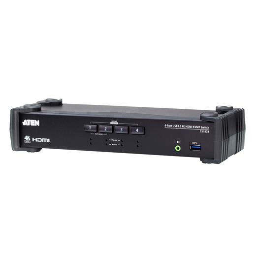 Aten-Cs1824 4-Port Usb 3.0 4K Hdmı Kvmp™(Keyboard/Video Monitor/Mouse) Periferi (Çevre Cihazlarla (Usb) Bağlantı Kurabilir) Switch, Ses Mikser Mod Özelliği≪Br≫
4-Port Usb 3.0 4K Hdmı Kvmp™ Switch With Audio Mixer Mode 