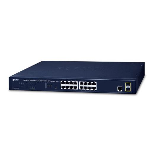 Pl-Gs-4210-16T2S Yönetilebilir Gigabit Switch (Managed Gigabit Switch)≪Br≫
16-Port 10/100/1000Base-T≪Br≫
2 X 100/1000Base-X Mini-Gbıc/Sfp Yuva≪Br≫
1 X Konsol Port≪Br≫
Reset Düğmesi (Sistem Fabrika Ayarlarına Dönmek İçin)