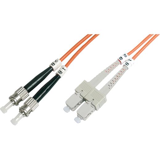 Bc-Fo-6Stsc-15 Beek St-Sc Fiber Optik Patch Kablo, Multimode Om 1 62.5/125 Duplex, 3.0Mm, Lszh, 15 Metre