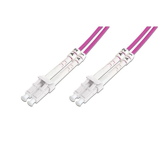 Bc-Fo-5Lclc-25/4 Beek Lc-Lc Fiber Optik Patch Kablo, Multimode Om 4 50/125 Duplex, 3.0Mm, Lszh, 25 Metre