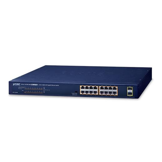 Pl-Gsw-1820Hp Yönetilemeyen Masaüstü Tip Switch (Unmanaged Desktop Switch)≪Br≫
16-Port 10/100/1000T Ieee 802.3At/Af Poe+ Injector (Port Başına 30.8 Watt) (Poe Güç Bütçesi Maks. 240 Watt)≪Br≫
2-Port 1000X Sfp