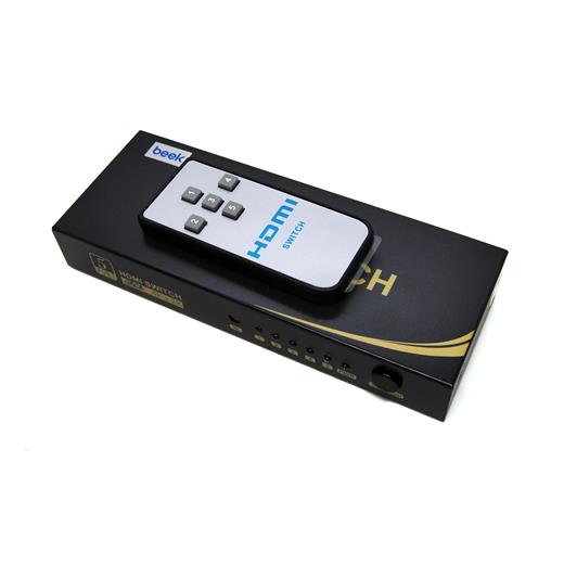 Bs-Vsw-Hd51Uh Beek 5 Port Ultra Hd 4K Hdmı Switch, 5 Giriş - 1 Çıkış, Uzaktan Kumandalı, 4K2K, 3D Görüntü Formatlarını Destekler, Hdmı 2.0, Hdcp 2.3 Uyumlu≪Br≫
Beek Uhd 4K Hdmı Switch 5 Ports, Ir Remote Control, 4K2K, 3D, Hdmı 2.0, Hdcp 2.3 C