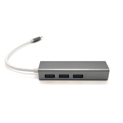 Ba-Usb-Hb3C-3A1Gt Beek 3 Port Usb 3.0 Tip C Hub, 1 X 10/100/1000 Rj45 Dişi Yuva, 3 X Usb A Dişi Port, 1 X Usb C Erkek Port 