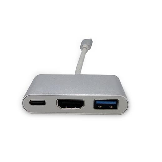 Bc-Dsp-Adp-Uc-H1A1C Beek Usb Tip C Çoklu Girişe Sahip Adaptör, 4K@30Hz, 1 X Hdmı Port, 1 X Şarj Özellikli Usb Tip C (Pd 100W) Port, 1 X Usb 3.0 Port