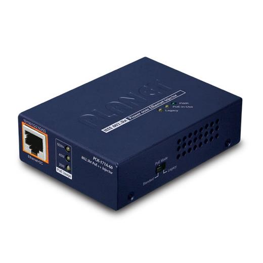 Pl-Poe-171A-60 Tek Port Çoklu Gigabit 802.3Bt Poe++ Injector (60 Watt)≪Br≫
Single-Port Multi-Gigabit 802.3Bt Poe++ Injector (60 Watts)
