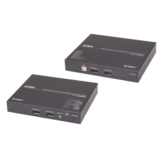 Aten-Ce924 Usb Displayport Dual View Hdbaset™ 2.0 Kvm Extender (4K@100M For Single View)