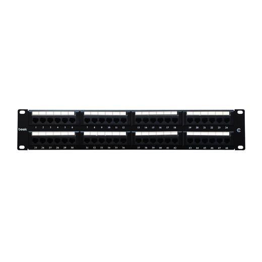 Bn-Pp-648U Beek 48 Port Cat6 Utp Patch Panel, 8P8C, Altın Kontak, Lsa, 2U, Zırhsız/Unshielded, Kablo Tutuculu≪Br≫
Beek 48 Port Cat6 Utp Patch Panel, 8P8C, Gold Contact,Lsa, 2U, Unshielded, With Cable Holder