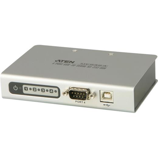 Aten-Uc2324 Usb’Den 4 Port Rs-232 Seriye Çevirici Hub