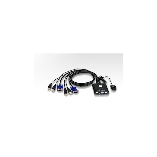 Aten-Cs22U 2 Port Usb Vga Kvm (Keyboard/Video Monitor/Mouse) Switch, Masaüstü Tip, Kvm Bağlantı Kablosu Ürüne Gömülüdür≪Br≫
2-Port Usb Vga Cable Kvm Switch With Remote Port Selector 