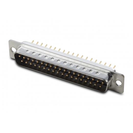 A-Ds 37 Pp/Z D-Sub, 37 Pin, Erkek, Düz Pcb İçin, Gövde Kalaylı