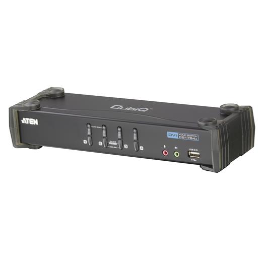 Aten-Cs1764A 4 Port'Lu Usb 2.0 Dvı Kvmp™ Switch + 2 Portlu Usb (2.0) Hub, Masaüstü Tip, Kvm Bağlantı Kablosu Ürün Beraberinde Gelmektedir 