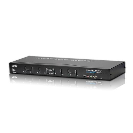 Aten-Cs1768 8 Port'Lu Usb 2.0 Dvı Kvmp™ Switch + Konsol Monitör Bağlantısı Dvı Ya Da Vga + 2 Portlu Usb (2.0) Hub, Masaüstü Tip, Kvm Bağlantı Kablosu İlave Olarak Temin Edilmelidir 