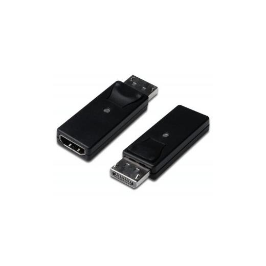 Ak-340602-000-S Displayport (Dp) ≪-≫ Hdmı Adaptörü, Dp Erkek ≪-≫ Hdmı A Dişi, Dp 1.1A Uyumlu, Plastik, Siyah Renk 