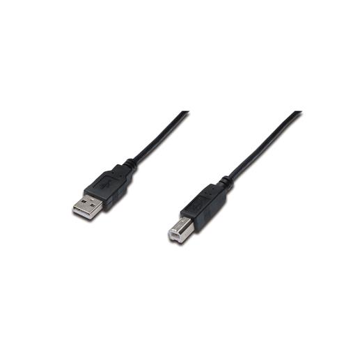 Ak-300105-018-S Usb 2.0 Bağlantı Kablosu, Usb A Erkek - Usb B Erkek B, 1.8 Metre, Awg 28, Usb 2.0 Uyumlu, Ul, Siyah Renk