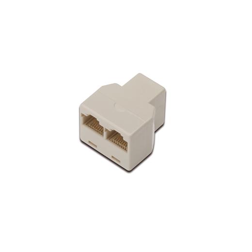 At-At 8/8 Cat.5E Adaptör (Coupler), Zırhsız/Unshielded, 1 X Rj45 Dişi ≪-≫ 2 X Rj45 Dişi