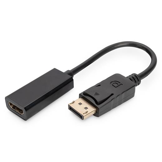 Ak-340400-001-S Digitus Displayport (Dp) ≪-≫ Hdmı Adaptörü, Kablolu, Dp Erkek - Hdmı Tip A Dişi, Awg: 28, Çift Kat Zırhlı, 0.15 Metre, Kilit Mekanizmalı, Dp 1.1A Uyumlu, Siyah Renk≪Br≫
Digitus Displayport Adapter Cable, Dp - Hdmı Type A