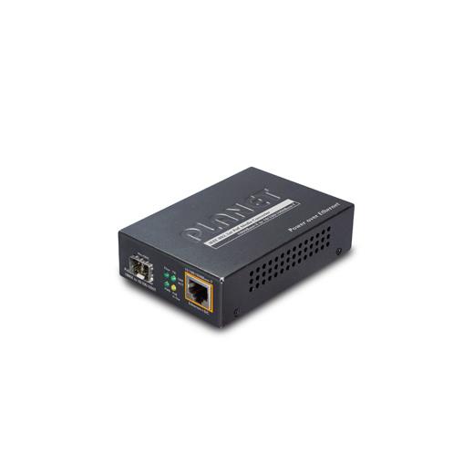 Pl-Gtp-805A 1000Base-X To 10/100/1000Base-T 802.3At Poe Media Converter, Lc Fiber Interface, Supports Multi / Single Mode Sfp Module, Distance Up To 120Km Max. (Varies On Sfp Module)