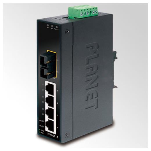 Pl-Isw-511Ts15 Endüstriyel Tip Yönetilemeyen Ethernet Switch (Industrial Unmanaged Ethernet Switch)≪Br≫
4-Port 10/100Base-Tx≪Br≫
1-Port 100Base-Fx Single-Mode Sc 15 Km≪Br≫
Ip30, -40~75 Derece C