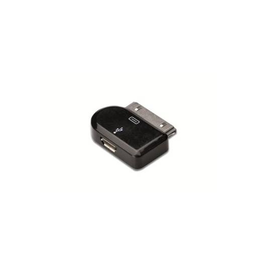 Db-600501-000-S Apple İpod Micro Usb Adaptör, Apple 30Pin Erkek - Micro Usb B Dişi, Usb 2.0 Uyumlu, Ul, Siyah Renk