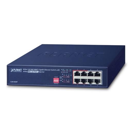 Pl-Gsd-804P Yönetilemeyen Switch (Unmanaged Switch)≪Br≫
4-Port 10/100/1000Base-T Ieee 802.3 At/Af Poe+ (Port-1 İle Port-4 Arası) (Port Başına 30.8 Watt) (Poe Güç Bütçesi Maks. 60 Watt)≪Br≫
4-Port 10/100/1000Base-T