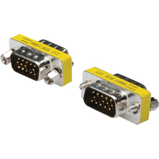 Ak-610511-000-I Mini Gender Changer, Db15Hd Erkek, Db15Hd Erkek. Metal