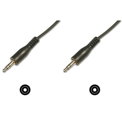 Ak-510100-015-S Stereo Ses Kablosu, 3.5 Mm Erkek - 3,5 Mm Erkek, 1.50 Metre, Ccs, 2X0.10/10 Zırhlı, Siyah Renk 