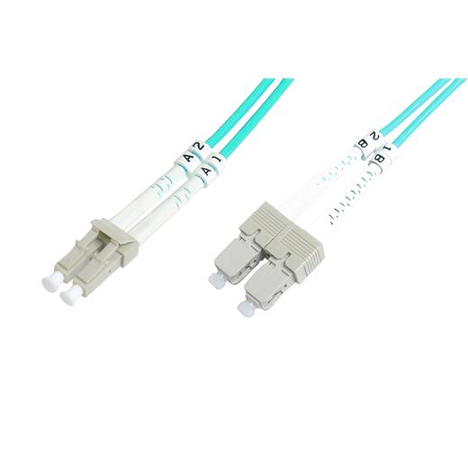 Bc-Fo-5Lcsc-02/3 Beek Lc-Sc Fiber Optik Patch Kablo, Multimode Om 3 50/125 Duplex, 3.0Mm, Lszh, 2 Metre