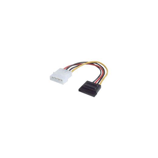 Ak-430300-002-M Dahili Güç Kaynağı Kablosu,  Ide (4-Pin Molex) Erkek ≪=≫ Sata 15-Pin Dişi, 0.15 Metre