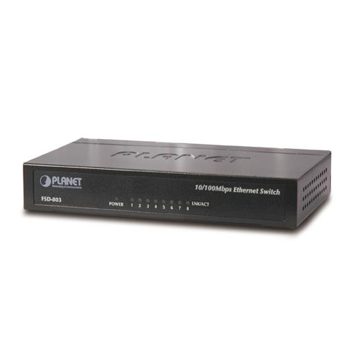 Pl-Fsd-803 Yönetilemeyen Switch (Unmanaged Switch)≪Br≫
8-Port 10/100Base-T 