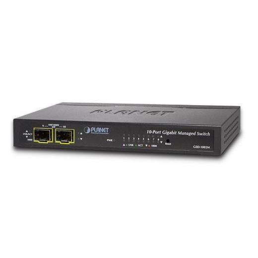 Pl-Gsd-1002M Yönetilebilir Gigabit Masaüstü Tip Switch (Managed Gigabit Desktop Switch)≪Br≫
8-Port 10/100/1000Mbps≪Br≫
Dual Power : 1 X (Port 8) Ieee 802.3Af/At Poe+ 48~56V Dc İn-Line Power, 12V Dc Güç Adaptörü Takılabilir≪Br≫ 
