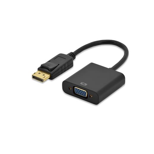 Ed-84506 Ednet Displayport (Dp) ≪-≫ Vga Adaptörü, Dp Erkek- Hd15 Dişi, 0.15 Metre, Dp 1.2 Uyumlu, Ul, Siyah Renk 