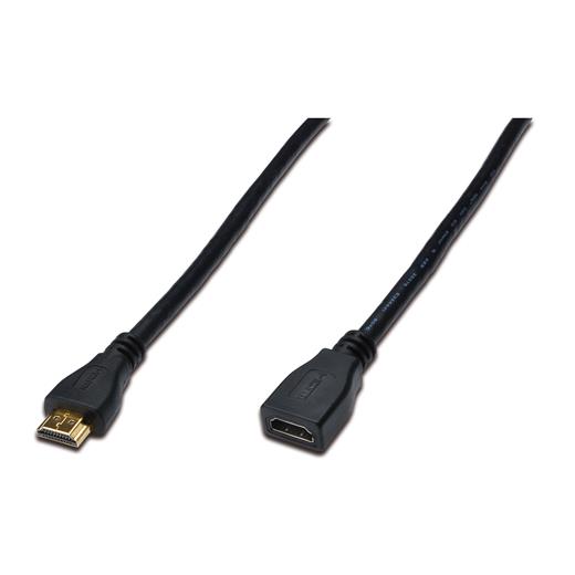 Ak-330201-030-S Hdmı High Speed Wih Ethernet Uzatma Kablosu (Hdmı 1.4), 2160P, Ultra Hd 4K, Hdmı Tip A Erkek - Hdmı Tip A Dişi, 3 Metre,  Awg30 , 3X Zırhlı, Ul, Altın Kaplama, Siyah Renk
