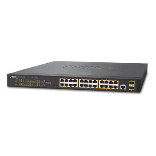 Pl-Gs-4210-24P2S Gigabit Poe Yönetilebilir Switch (Gigabit Poe Managed Switch)≪Br≫
24-Port 10/100/1000Base-T Ieee 802.3At/Af Poe+ Injector (Port Başına 30.8 Watt)  (Poe Güç Bütçesi Maks. 300 Watt)≪Br≫
2-Port 100/1000Base-X Mini-Gbıc/Sf