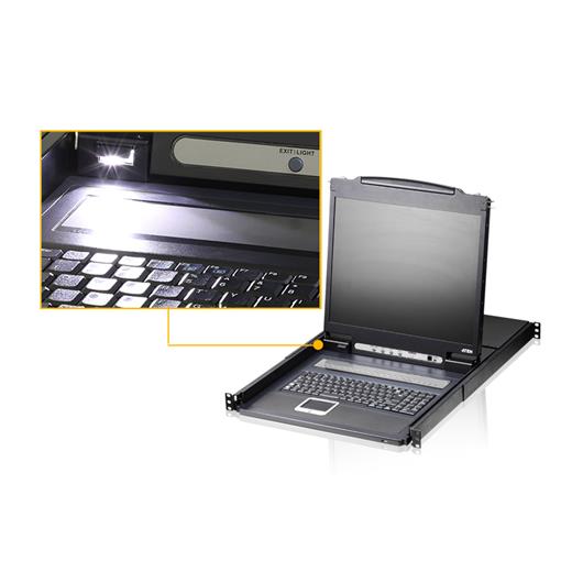 Aten-Cl1308Nt 19” Lcd Kvm Switch, Türkçe Klavyeli