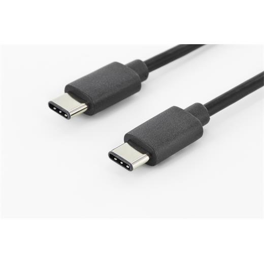 Ak-300138-018-S Usb Tip C Bağlantı Kablosu, Usb Tip C Erkek (Usb 3.1) - Usb Tip C Erkek (Usb 3.1), 1.8 Metre, Awg 24/28, 2X Zırhlı, Ul, Nikel Kaplama, Siyah Renk