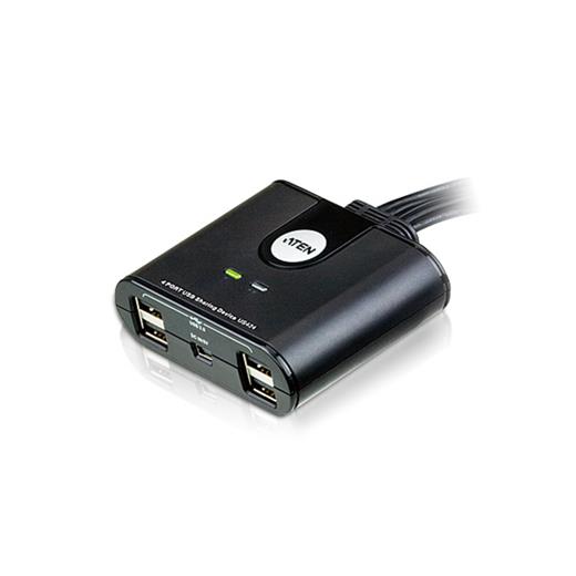 Aten-Us424 Usb Arayüzüne Sahip Cihazları Paylaştıran Switch, Usb 2.0 , 4 Pc, 4 Usb Cihaz (4-Port Usb Peripheral Sharing Device)